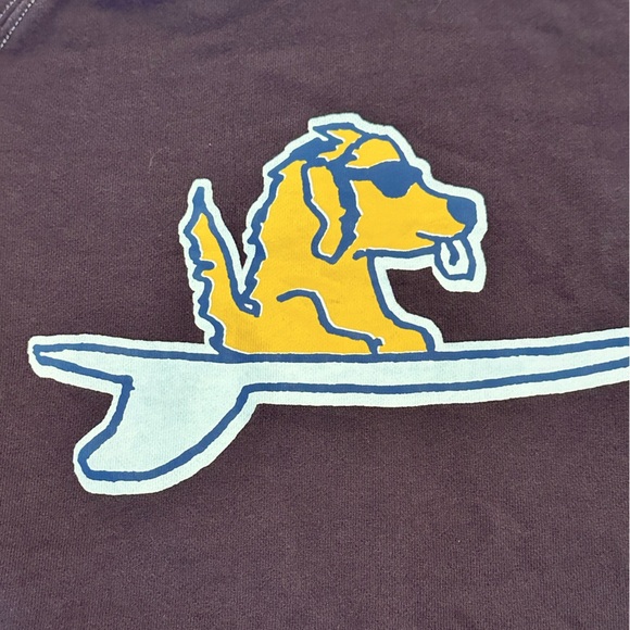 Mini Boden Brown Boys 9-10 Sweatshirt with Yellow Dog Graphic - Picture 4 of 4